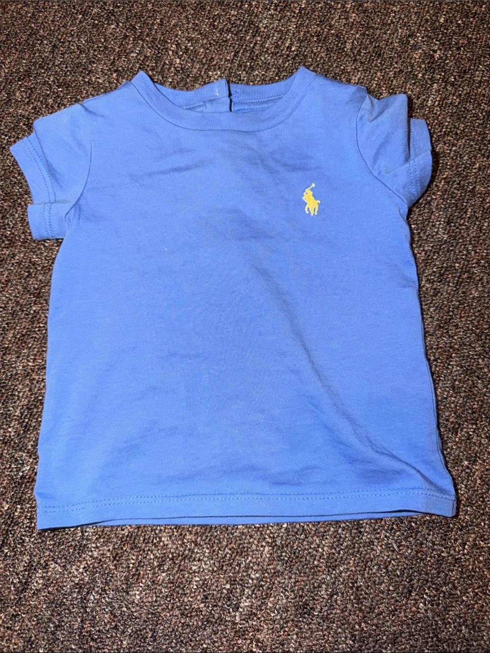 Polo by Ralph Lauren Blue Tee with Yellow Pony